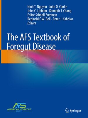 cover image of The AFS Textbook of Foregut Disease